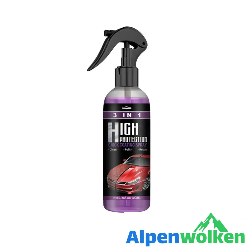 Alpenwolken - 🚗3 In 1 Neues Verbessertes Schnelles Autobeschichtungsspray 100ml