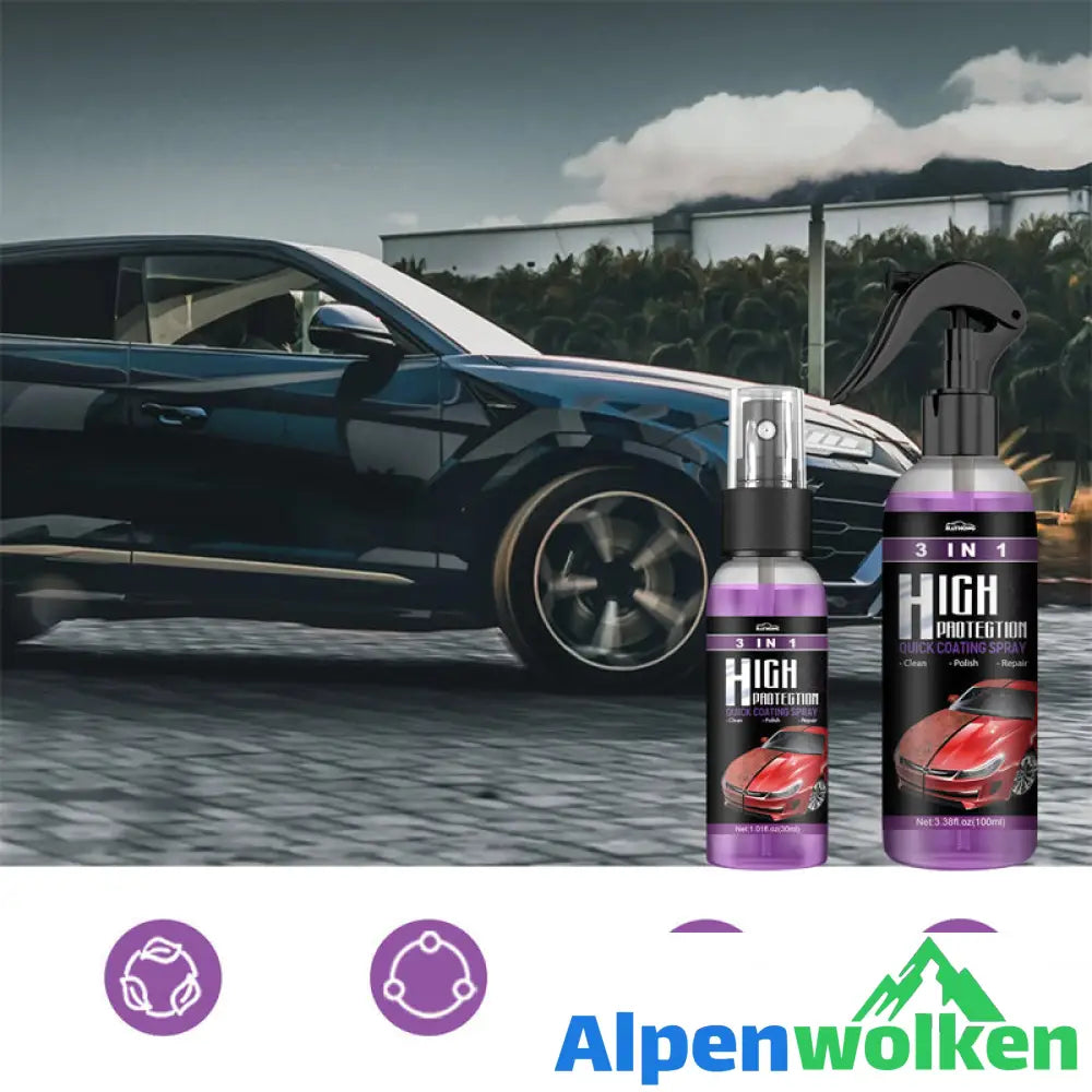 Alpenwolken - 🚗3 In 1 Neues Verbessertes Schnelles Autobeschichtungsspray