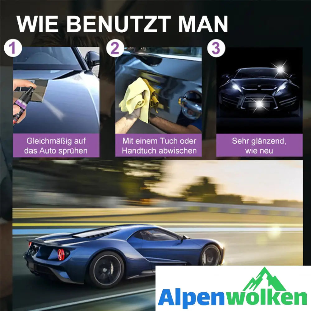 Alpenwolken - 🚗3 In 1 Neues Verbessertes Schnelles Autobeschichtungsspray