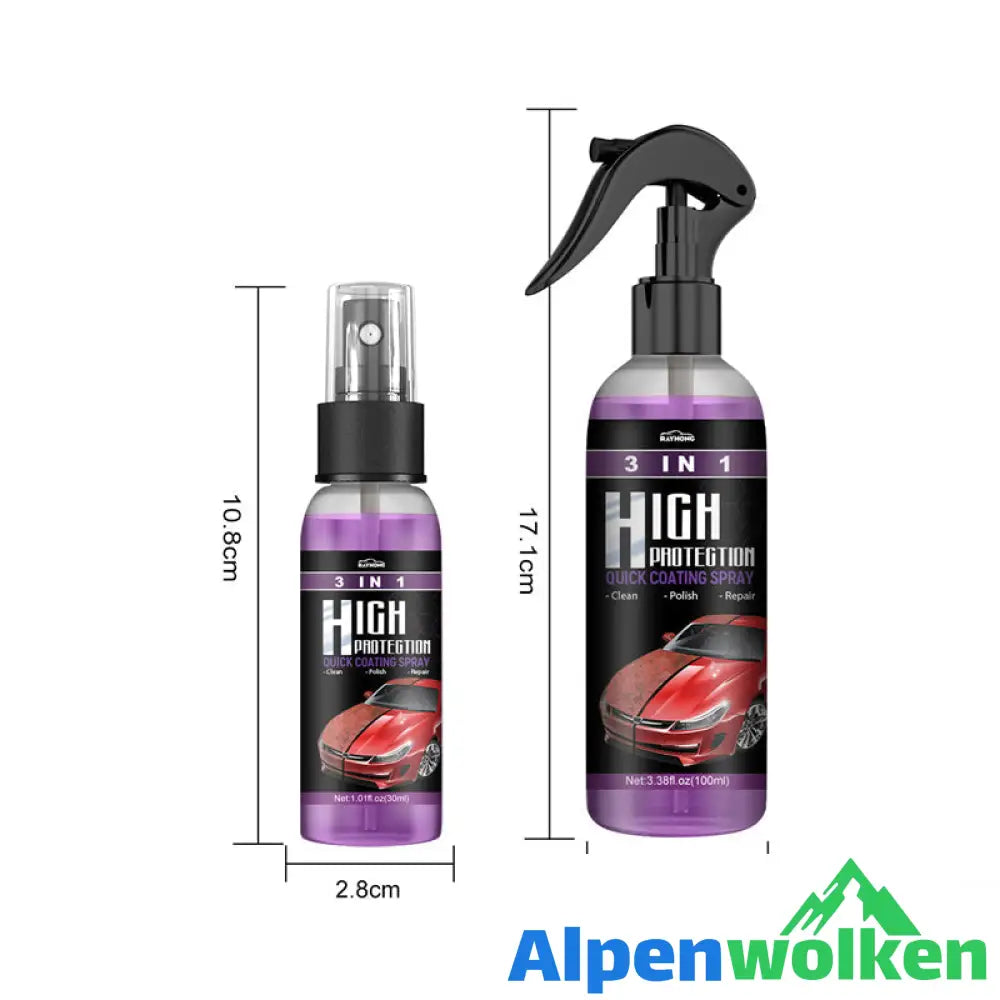 Alpenwolken - 🚗3 In 1 Neues Verbessertes Schnelles Autobeschichtungsspray