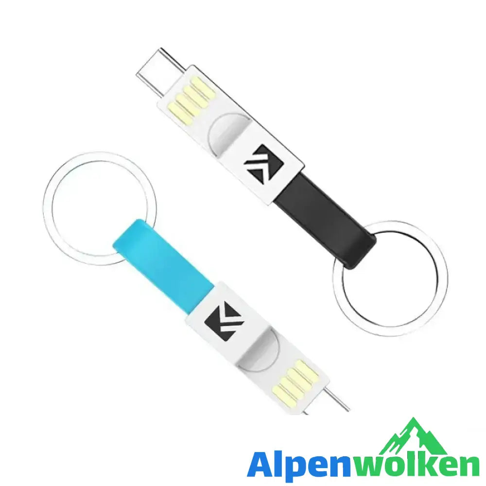 Alpenwolken - 3-in-1 Schlüsselanhänger-Ladekabel