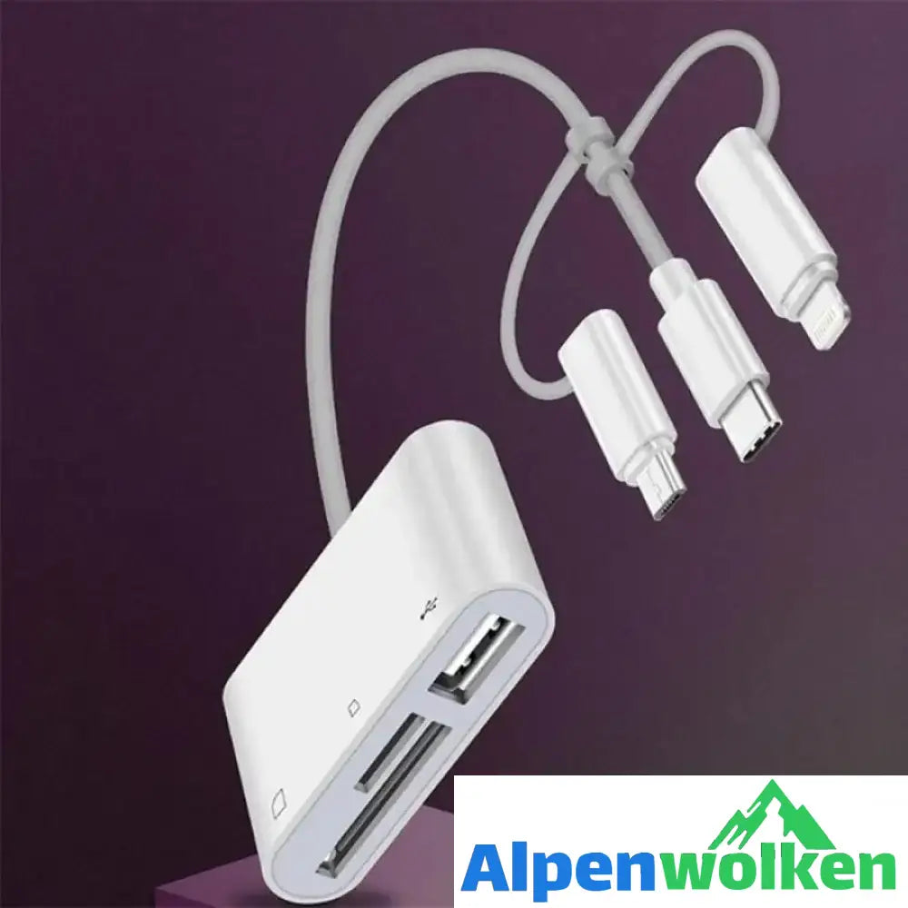 Alpenwolken - 3-in-1 SD-TF-USB-Kartenleser OTG-Adapter