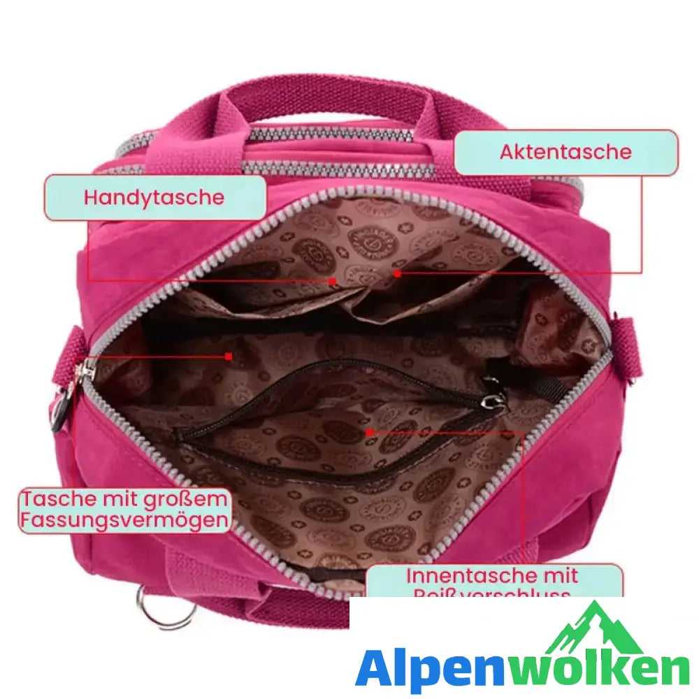 Alpenwolken - 3 in 1 wasserdichte, multifunktionale, lässige Umhängetasche