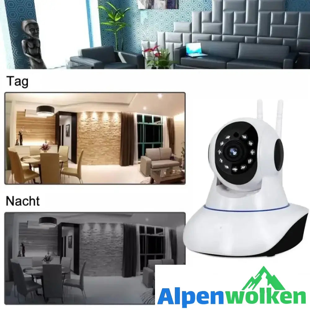 Alpenwolken - 360° Drehbare Drahtlose WiFi HD 720P IP-Kamera