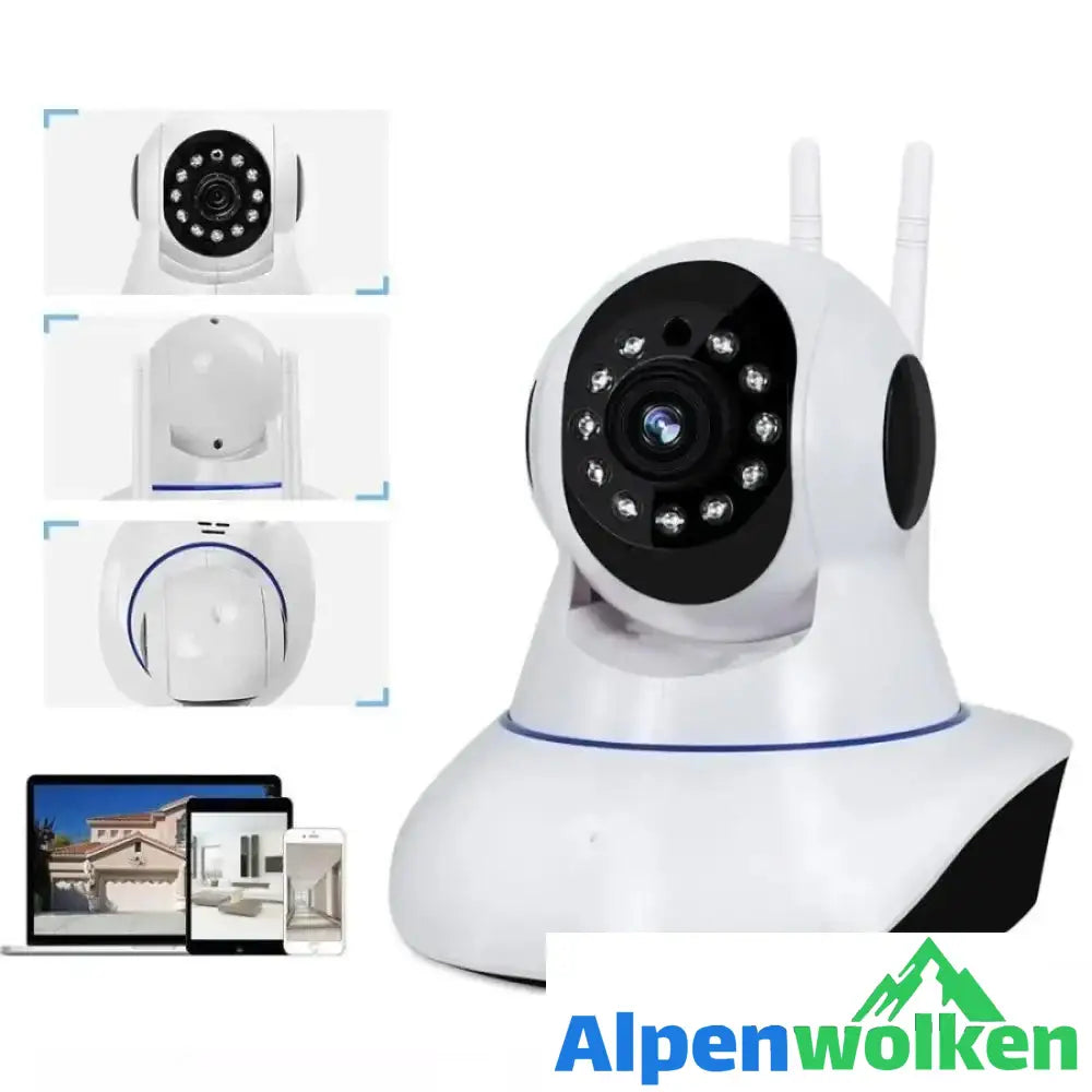 Alpenwolken - 360° Drehbare Drahtlose WiFi HD 720P IP-Kamera