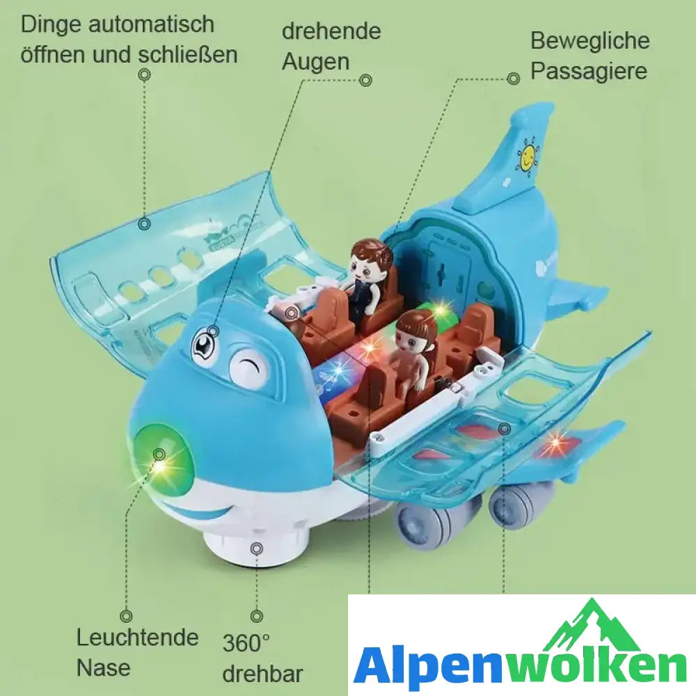 Alpenwolken - 360° drehbares elektrisches Flugzeugspielzeug | abschiedsgeschenk Kindertagesstätte