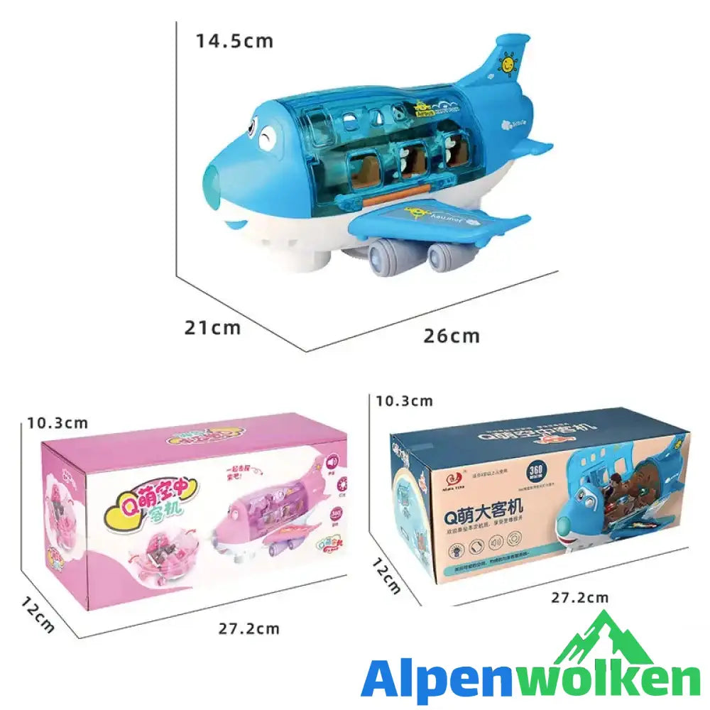 Alpenwolken - 360° drehbares elektrisches Flugzeugspielzeug | abschiedsgeschenk Kindertagesstätte