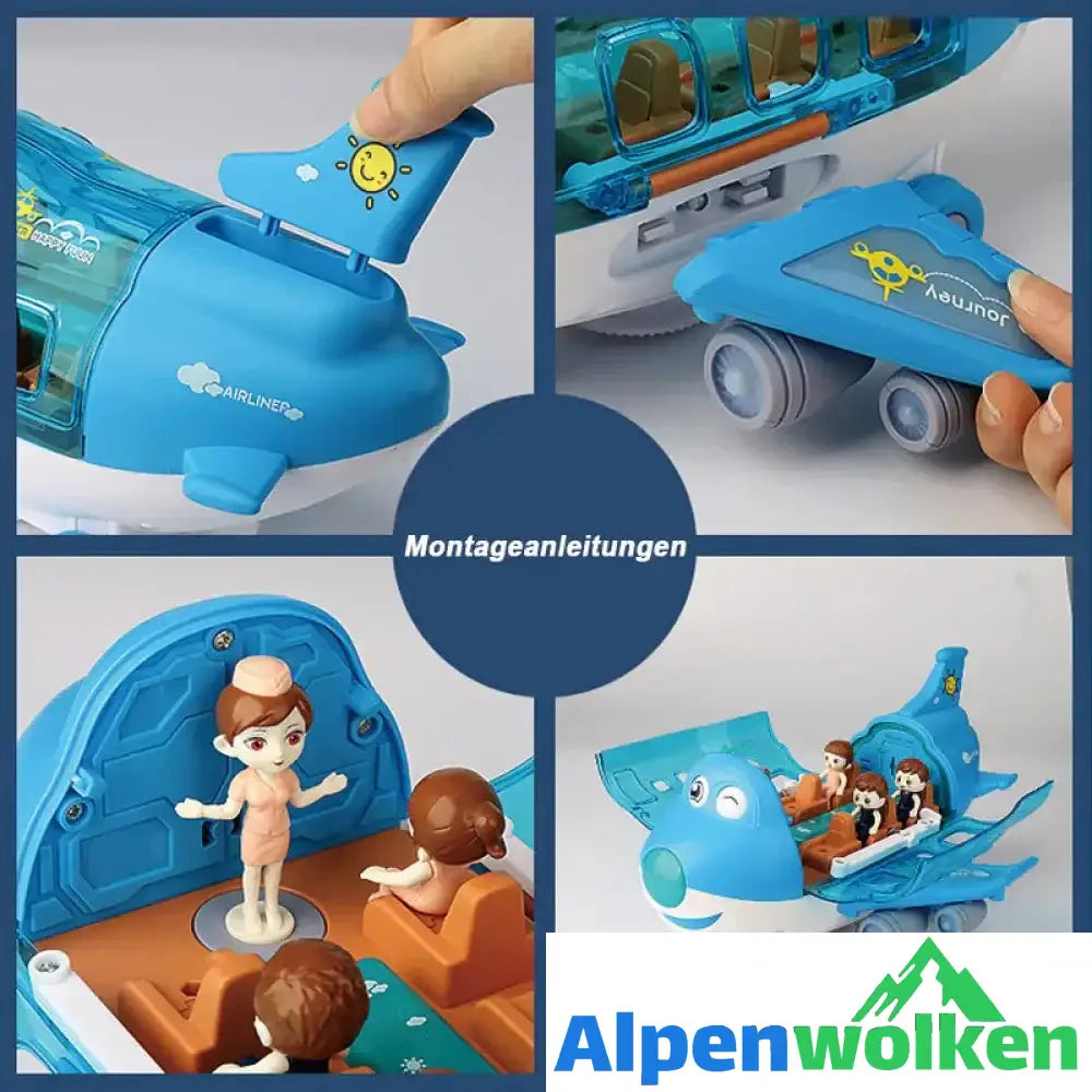 Alpenwolken - 360° drehbares elektrisches Flugzeugspielzeug | abschiedsgeschenk Kindertagesstätte