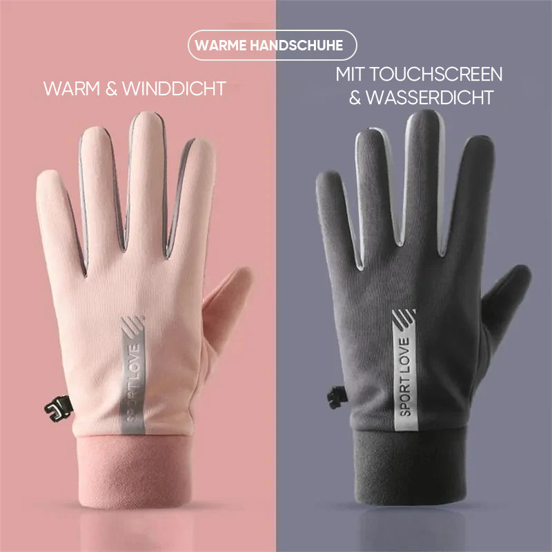 Alpenwolken - Wasserdichte Finger-Touchscreen-Handschuhe, rutschfest und kältebeständig