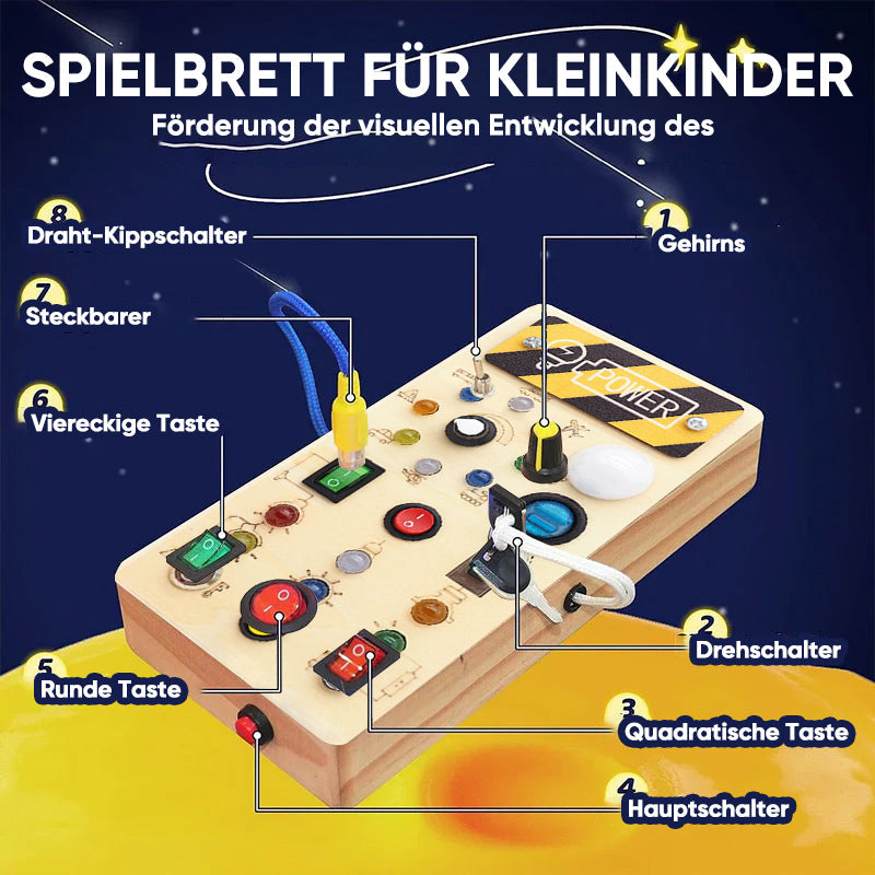 Alpenwolken - Kleinkind-Beschäftigungsbrett