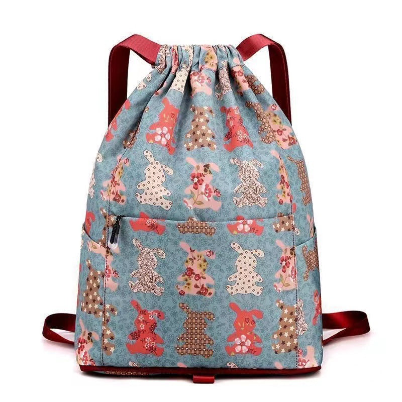 Alpenwolken - Ethnic Style Drawstring Shoulder Bag