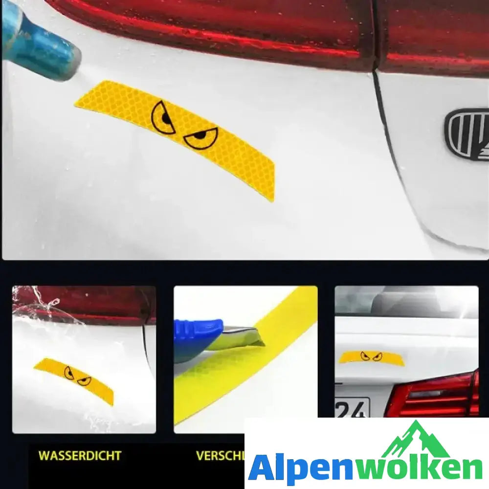 Alpenwolken - 3D Auto reflektierende Warnstreifenaufkleber