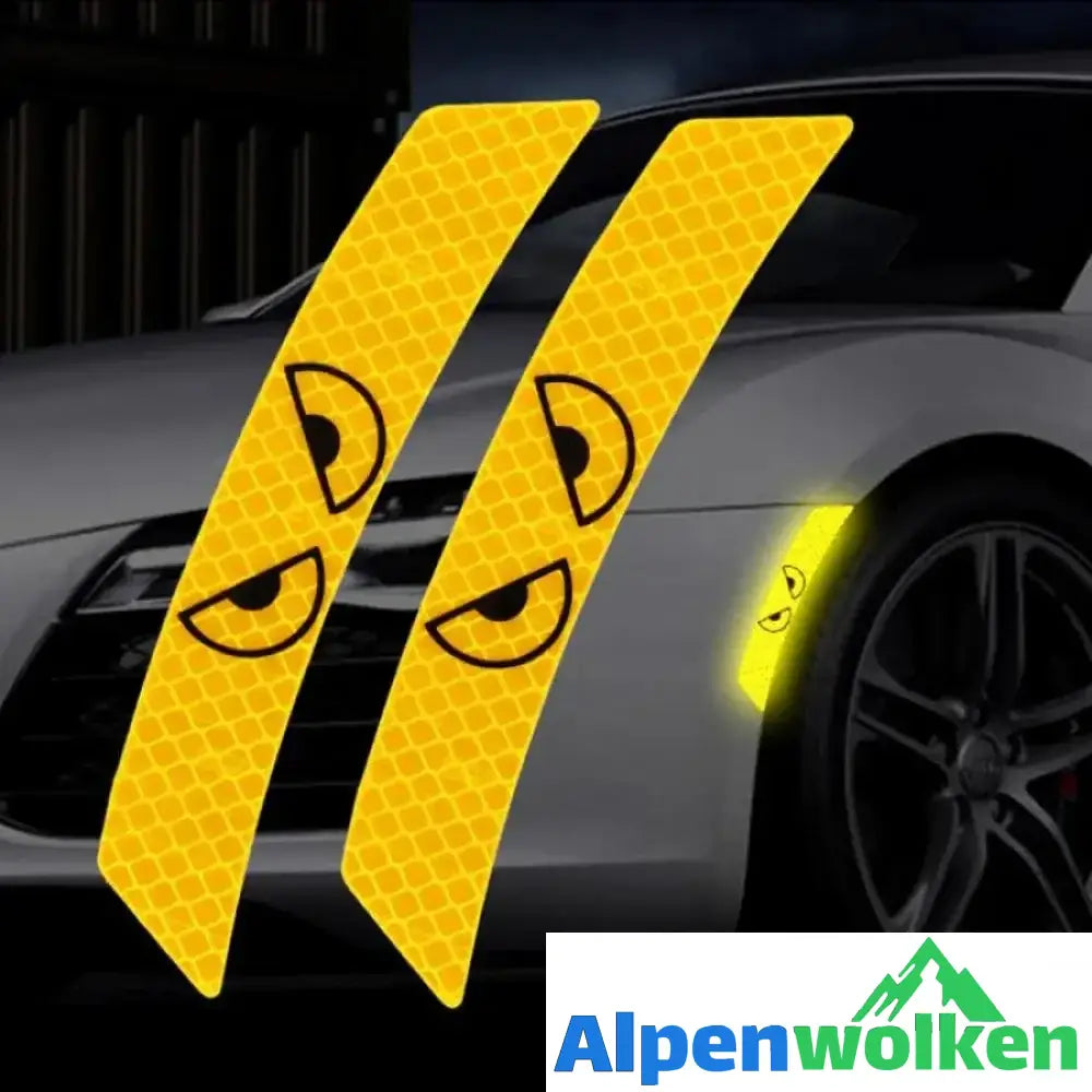 Alpenwolken - 3D Auto reflektierende Warnstreifenaufkleber