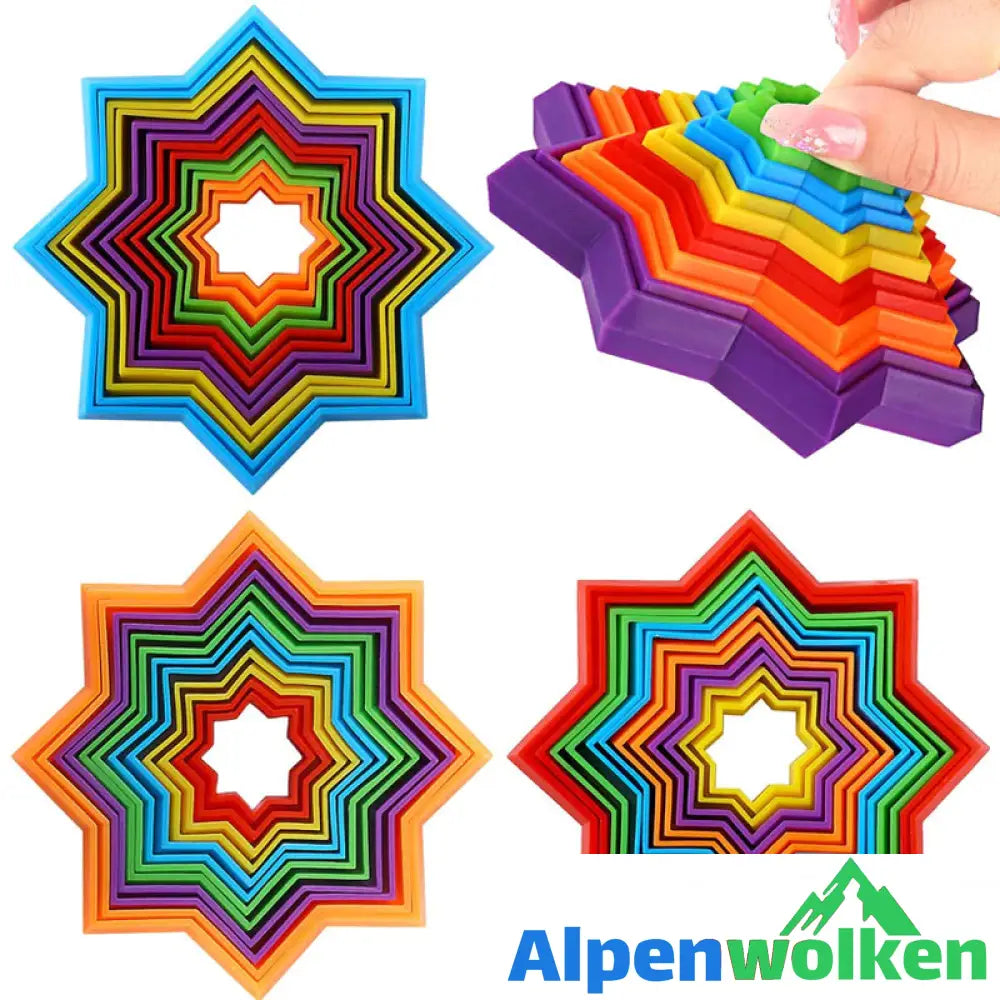 Alpenwolken - 3D Magischer Multifunktionaler Jenga