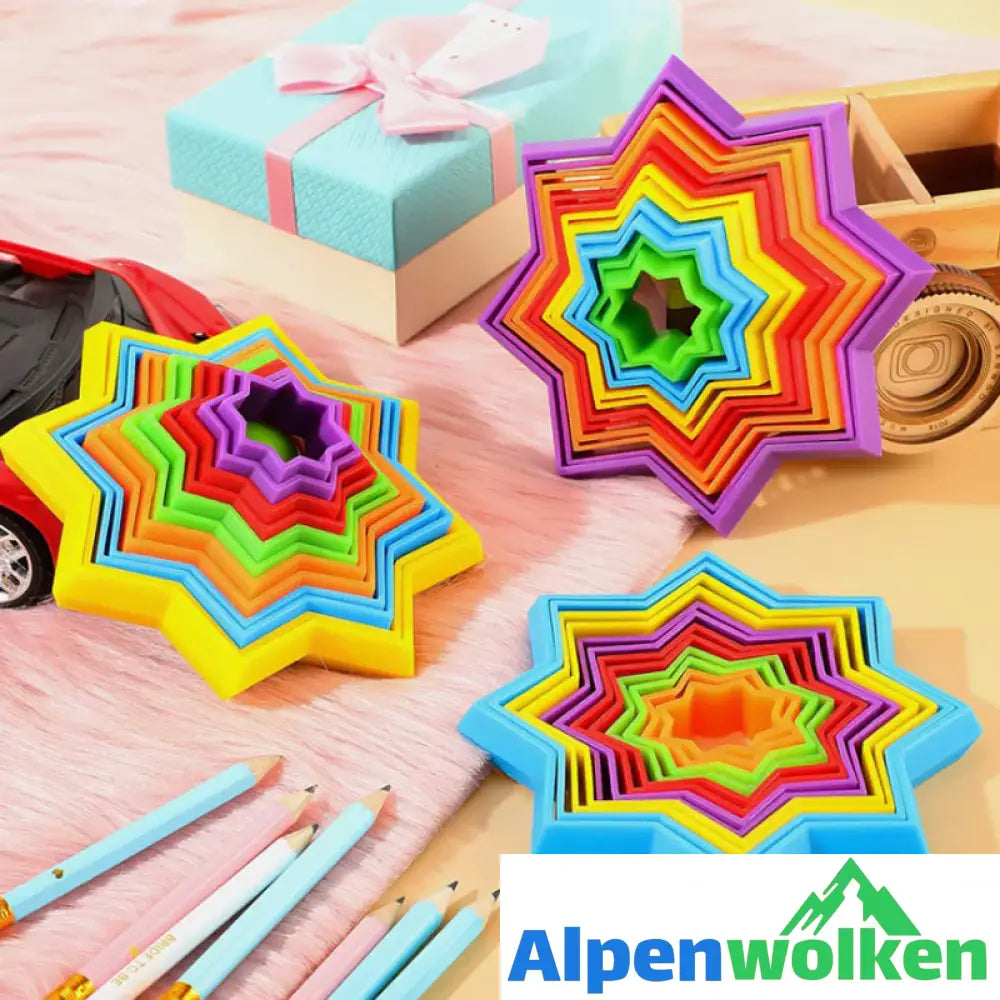 Alpenwolken - 3D Magischer Multifunktionaler Jenga