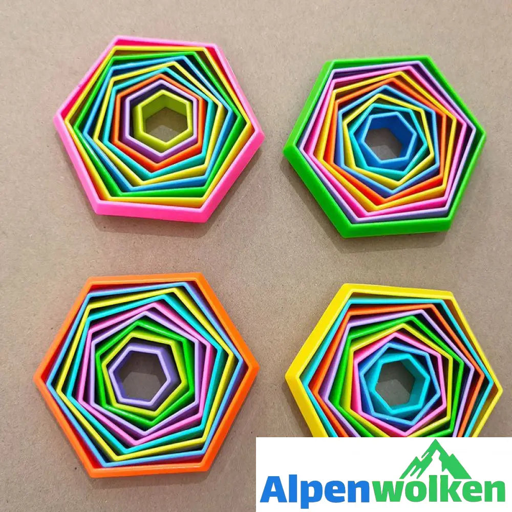 Alpenwolken - 3D Magischer Multifunktionaler Jenga