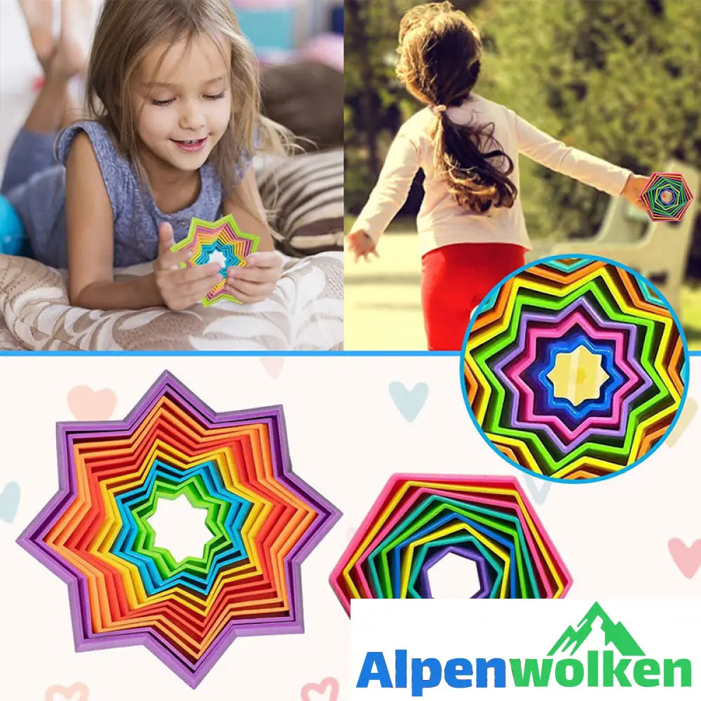 Alpenwolken - 3D Magischer Multifunktionaler Jenga