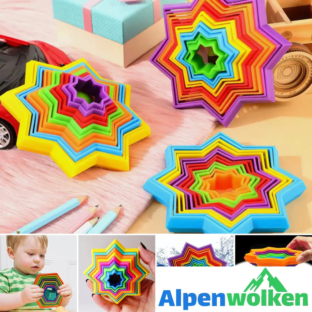 Alpenwolken - 3D Magischer Multifunktionaler Jenga