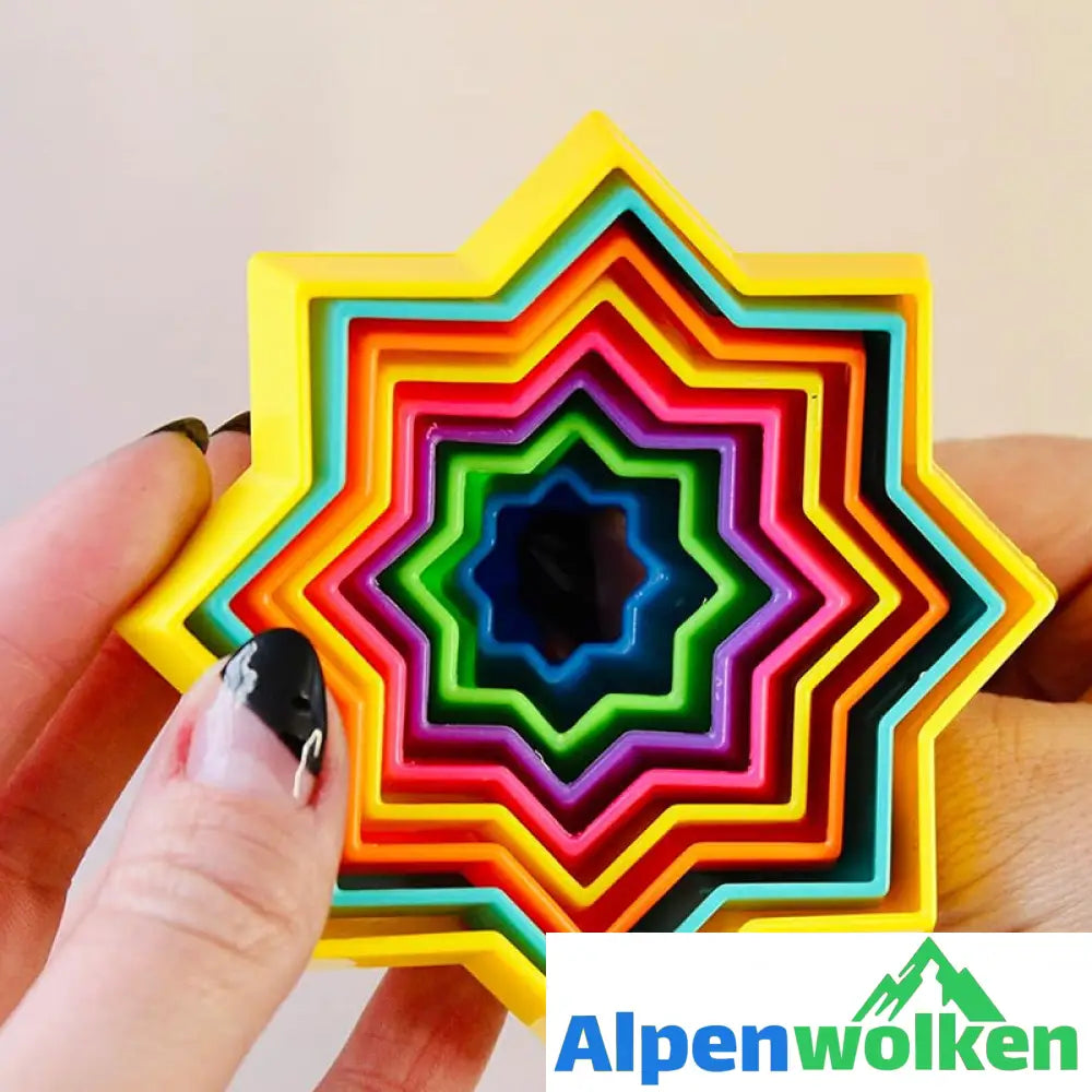 Alpenwolken - 3D Magischer Multifunktionaler Jenga