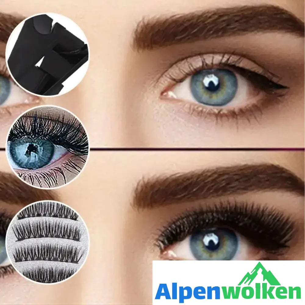 Alpenwolken - 3D Magnetisches Wimpern-Set