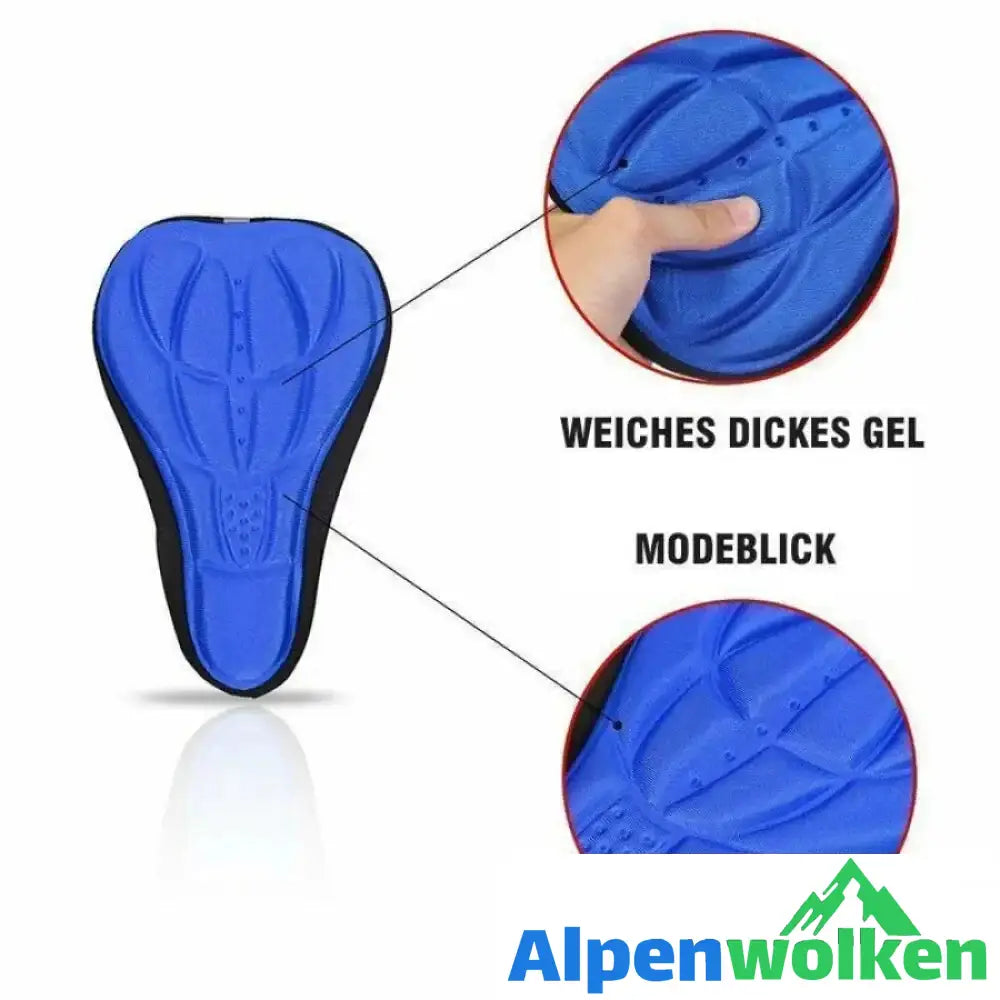 Alpenwolken - 3D Silikon Weicher Fahrrad Sattelbezug