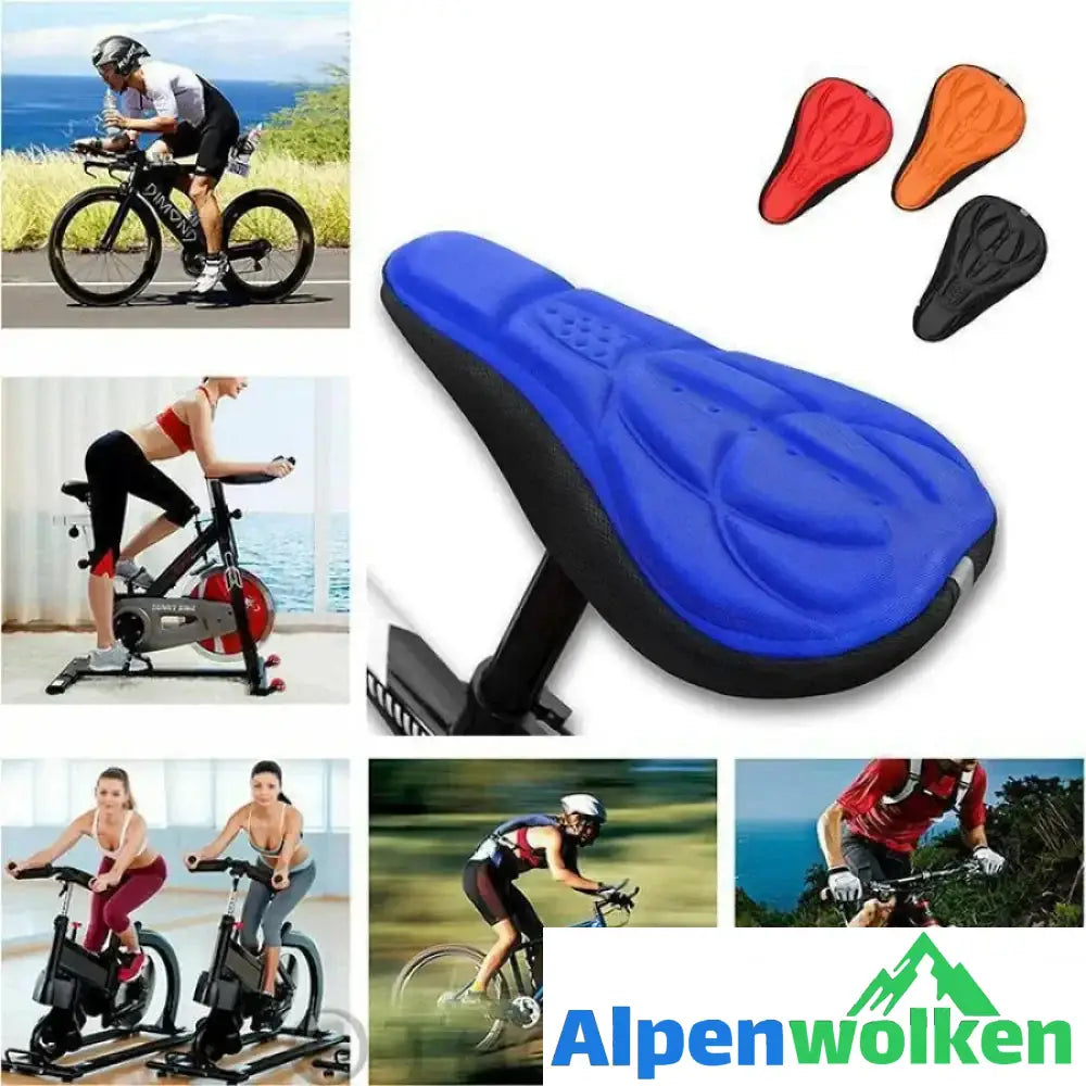 Alpenwolken - 3D Silikon Weicher Fahrrad Sattelbezug