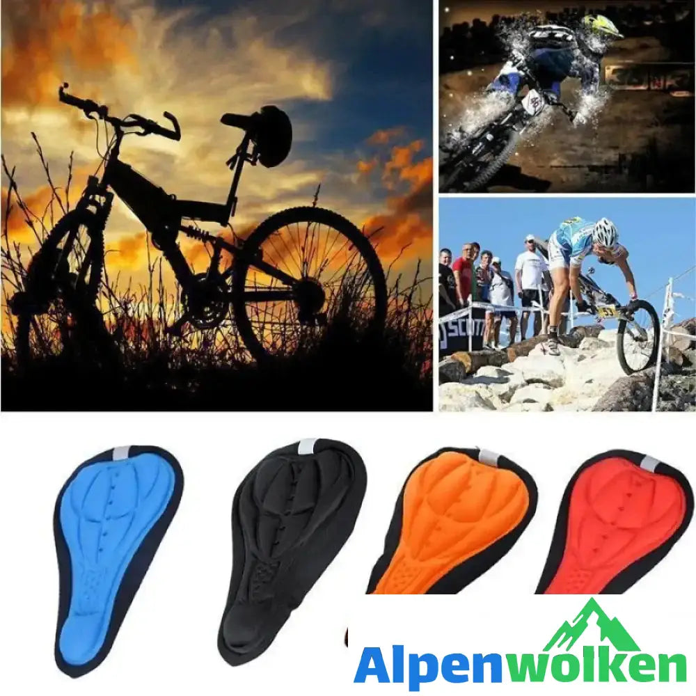 Alpenwolken - 3D Silikon Weicher Fahrrad Sattelbezug