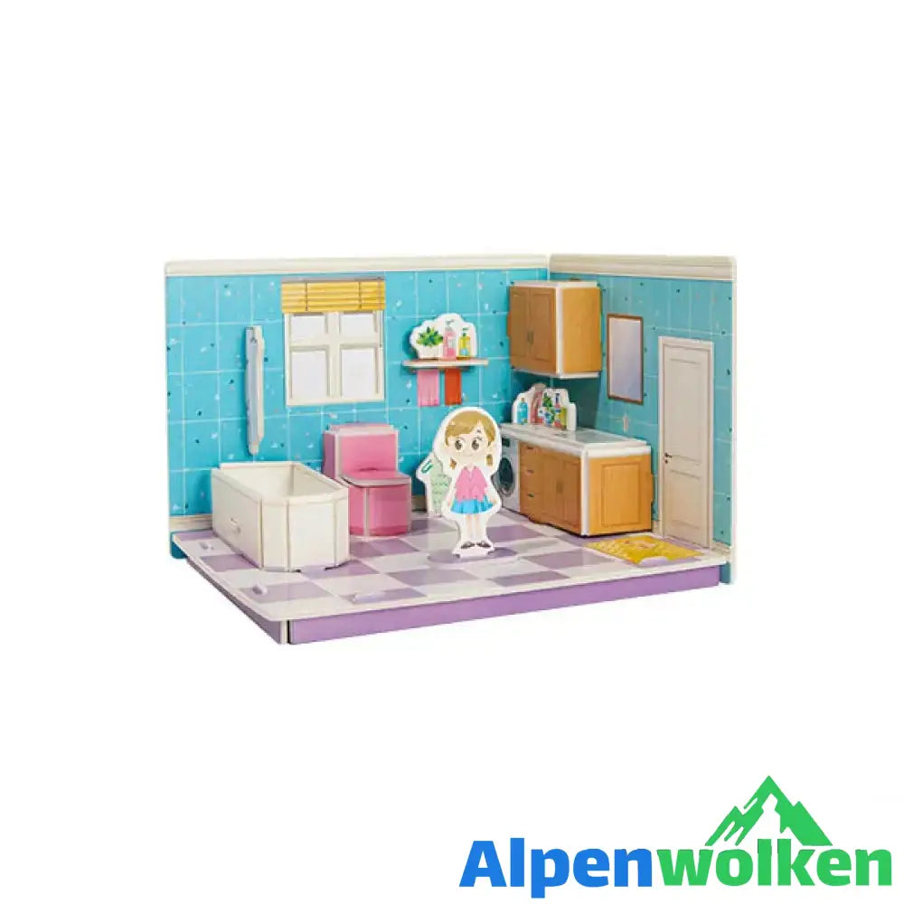 Alpenwolken - 3D Stereoskopisches Puzzle