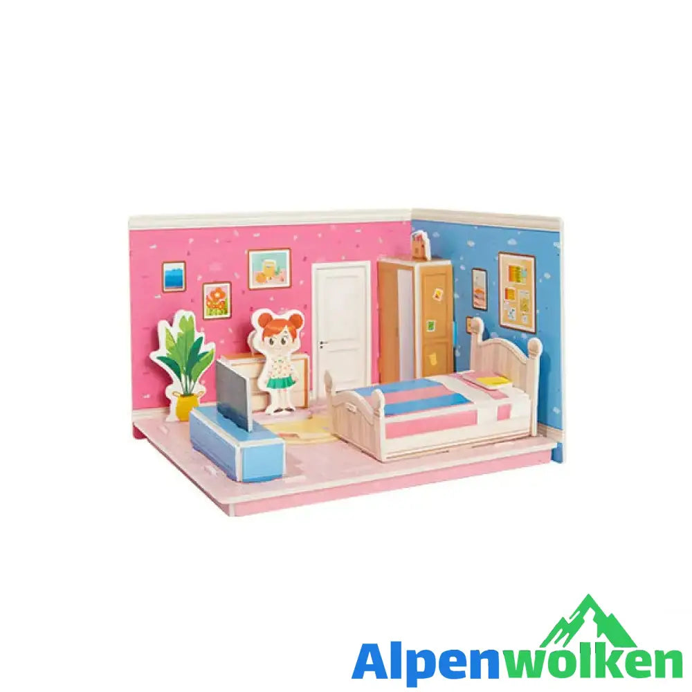 Alpenwolken - 3D Stereoskopisches Puzzle