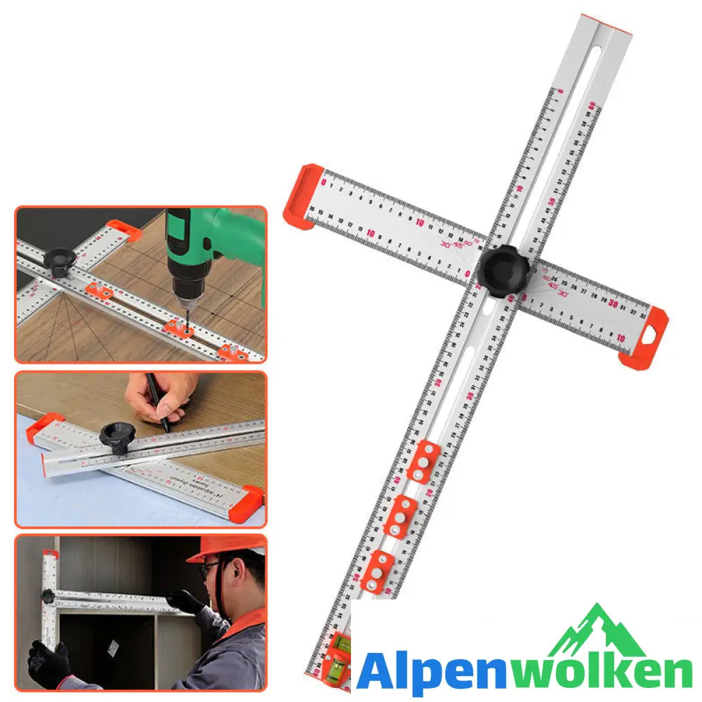 Alpenwolken - 4-IN-1 Bohrer-Positionierungslineal