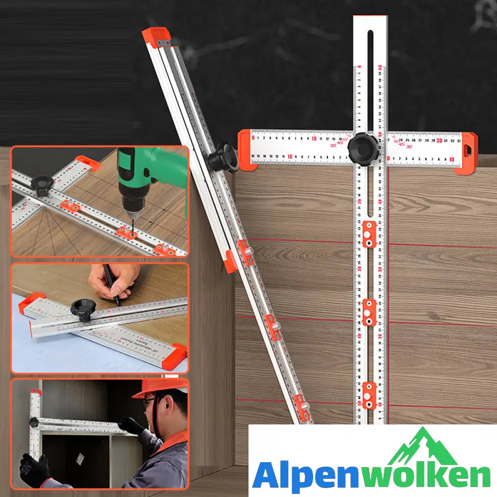 Alpenwolken - 4-IN-1 Bohrer-Positionierungslineal