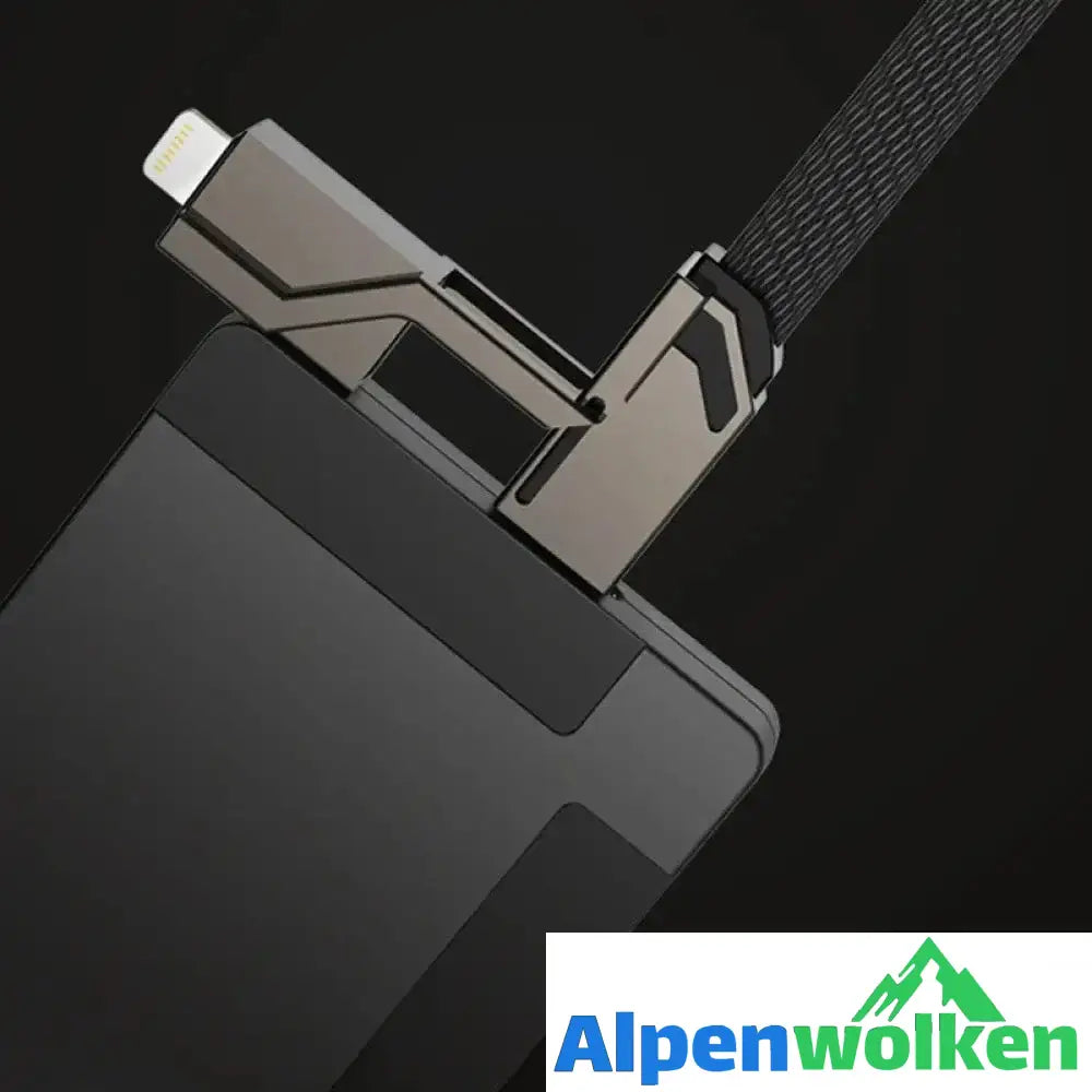 Alpenwolken - 4-in-1 geflochtenes Anti-Verwicklungs-Ladekabel