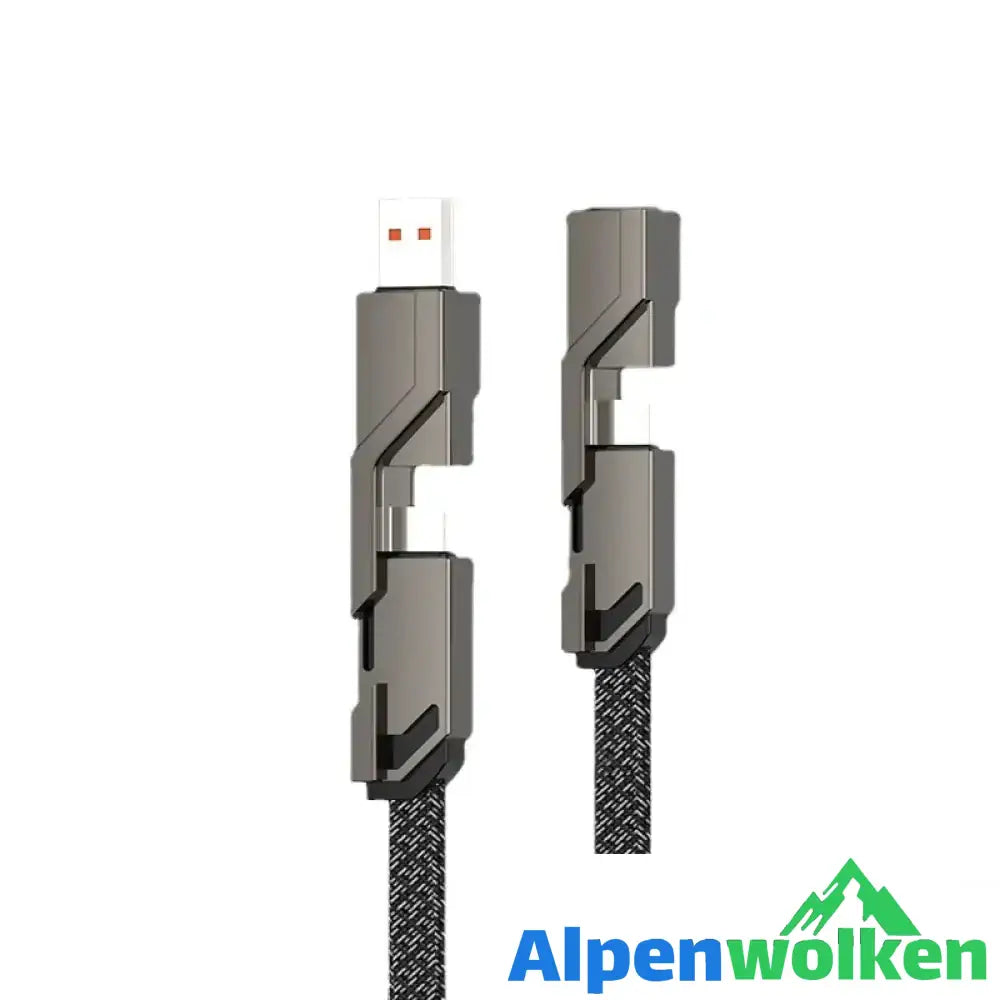 Alpenwolken - 4-in-1 geflochtenes Anti-Verwicklungs-Ladekabel