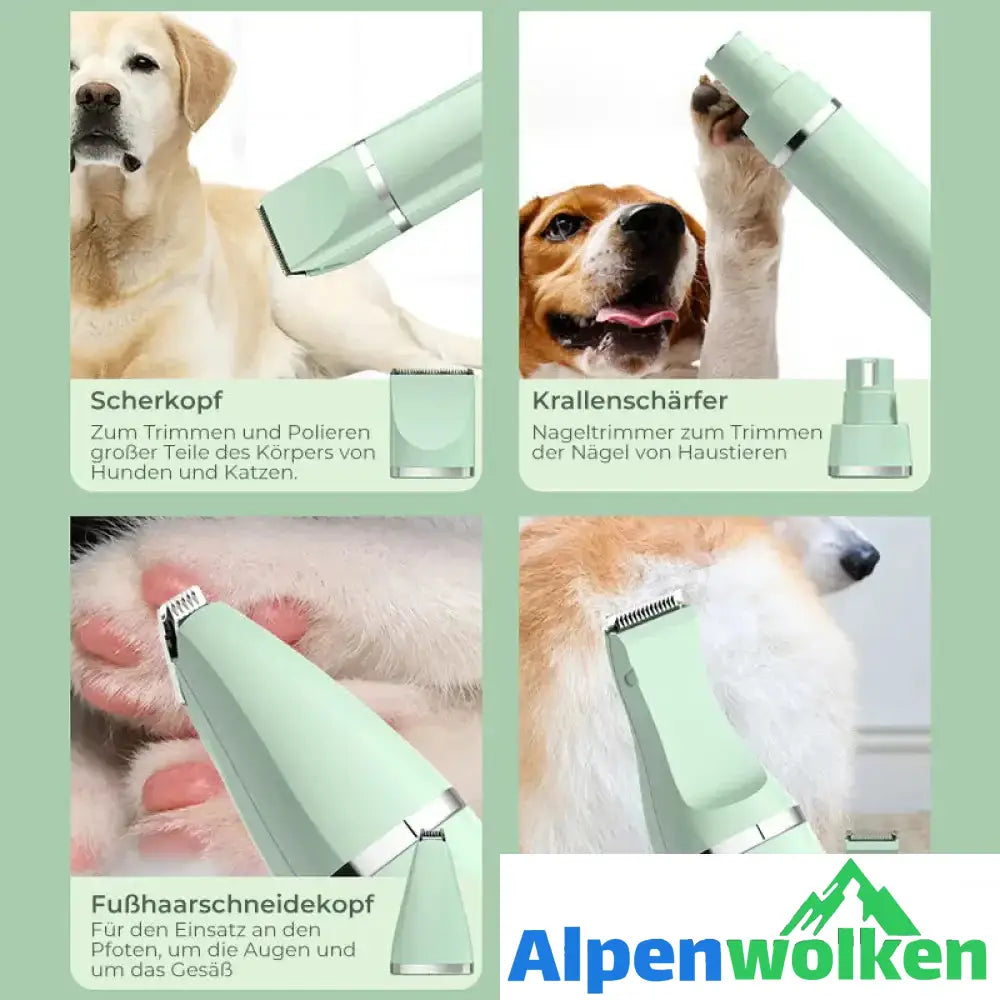 Alpenwolken - 4-in-1 Haustier-Rasierer