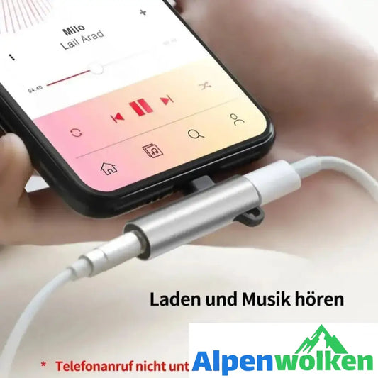 Alpenwolken - 4 in 1 Kopfhörer Blitzadapter für iPhone