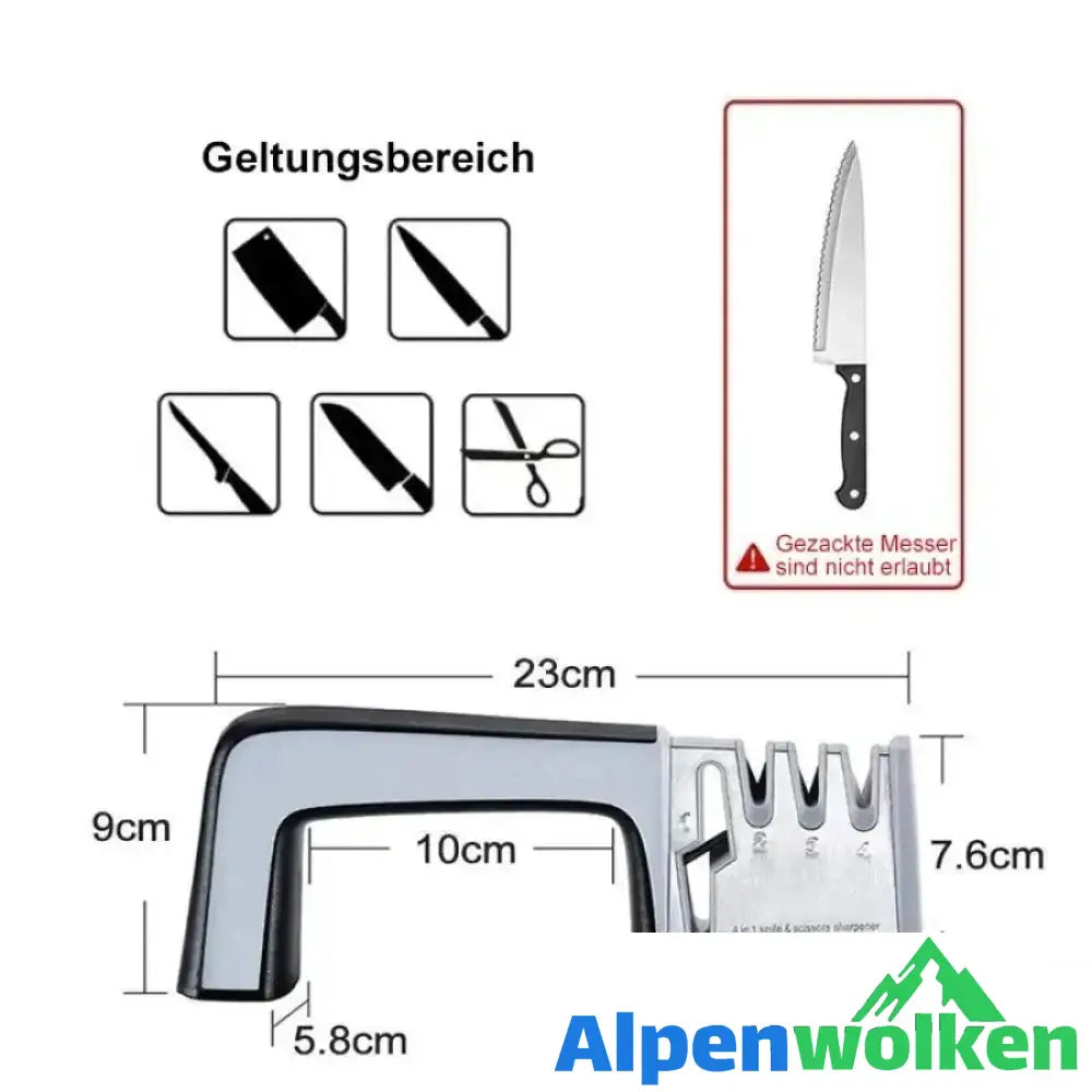 Alpenwolken - 4 IN 1 MESSER SCHÄRFER