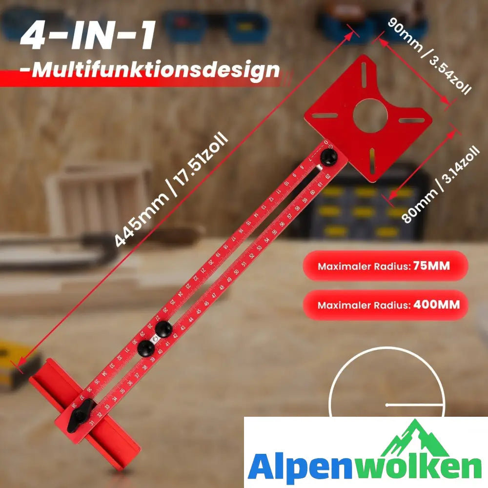 Alpenwolken - 4 in 1 Oberfräse Fräsen Nut Halterun