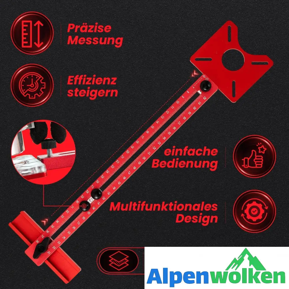 Alpenwolken - 4 in 1 Oberfräse Fräsen Nut Halterun