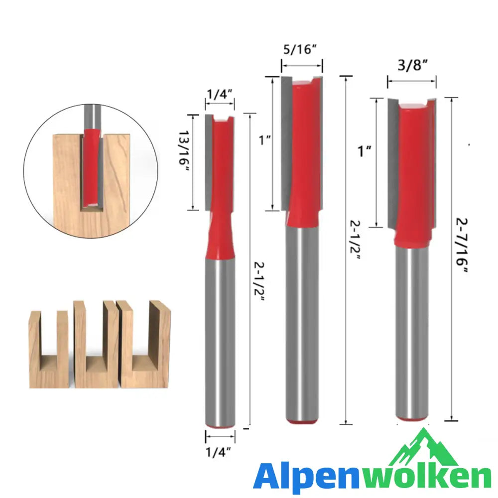 Alpenwolken - 4 in 1 Oberfräse Fräsen Nut Halterun