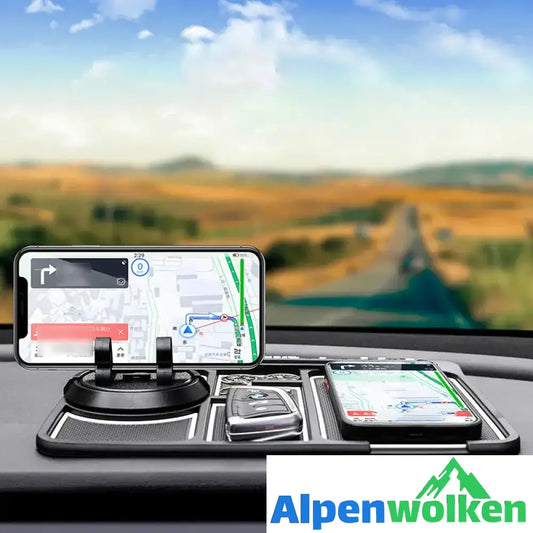 Alpenwolken - 4-in-1 rutschfestes Telefonpad für Autos