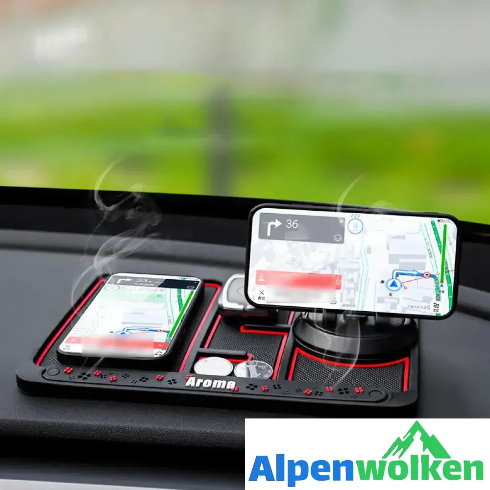 Alpenwolken - 4-in-1 rutschfestes Telefonpad für Autos