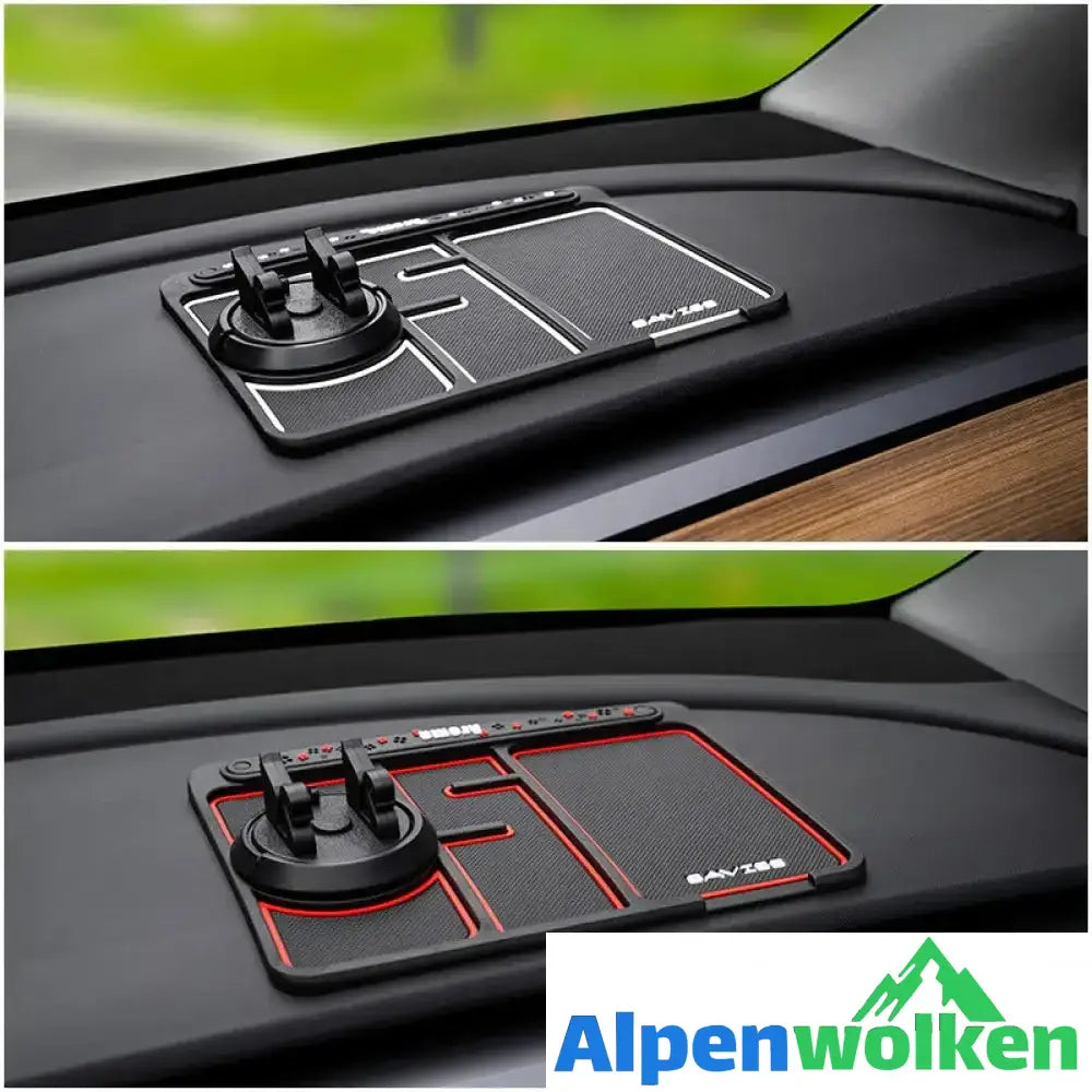 Alpenwolken - 4-in-1 rutschfestes Telefonpad für Autos