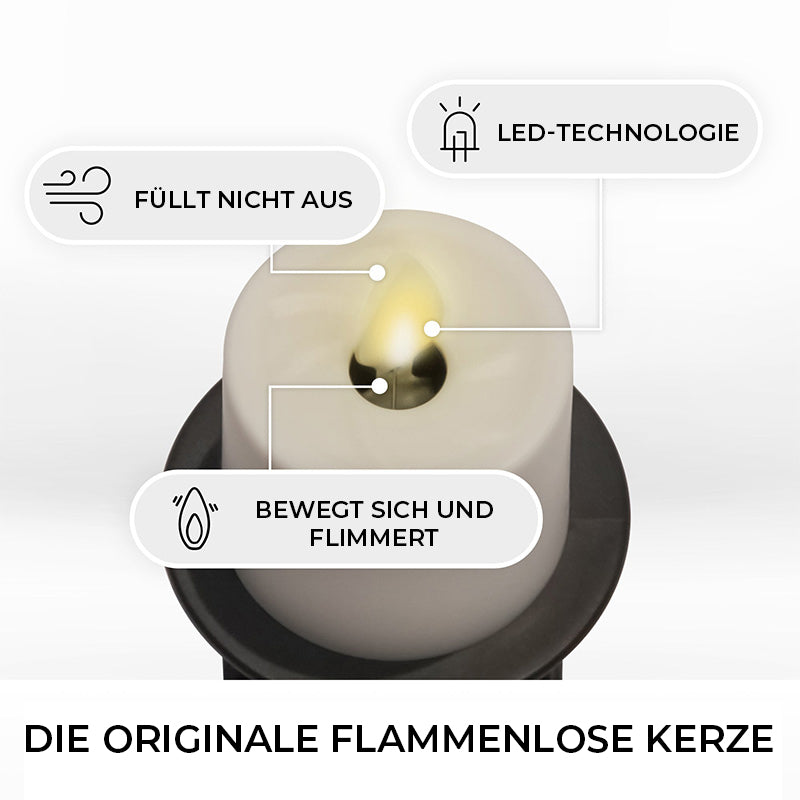 Alpenwolken - Flammenlose Kerze Nachtlicht