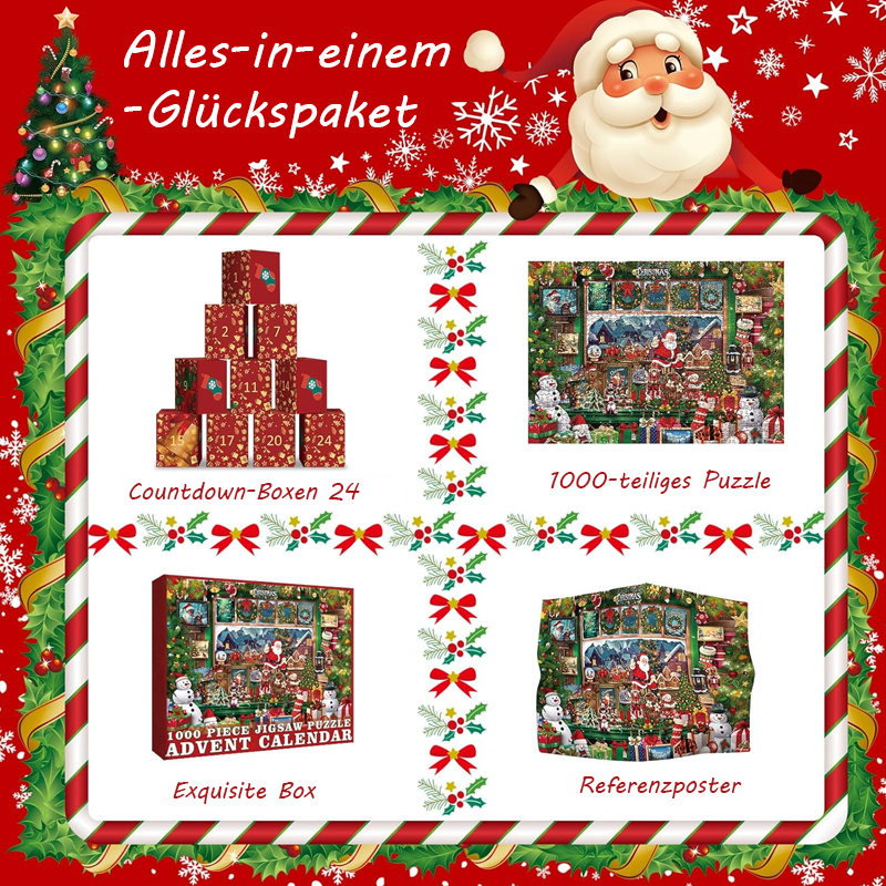 Alpenwolken - Weihnachtsfreude Adventskalender Puzzle 1000 Teile