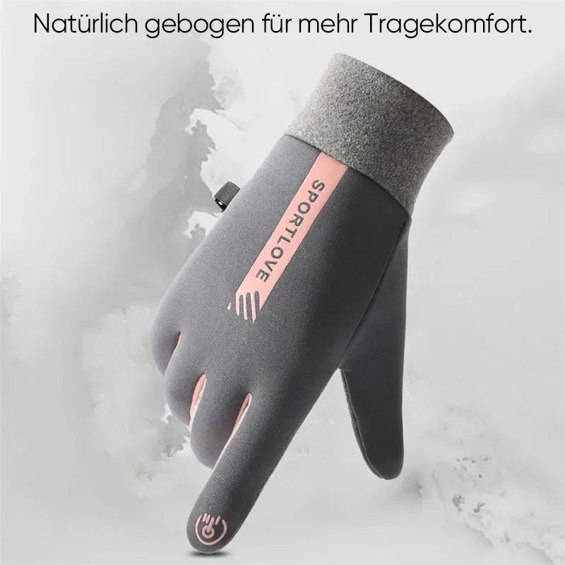 Alpenwolken - Wasserdichte Finger-Touchscreen-Handschuhe, rutschfest und kältebeständig