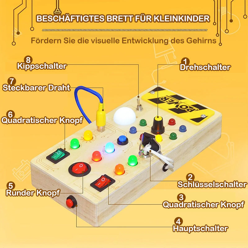 Alpenwolken - BESCHÄFTIGUNGSBRETT FÜR KLEINKINDER