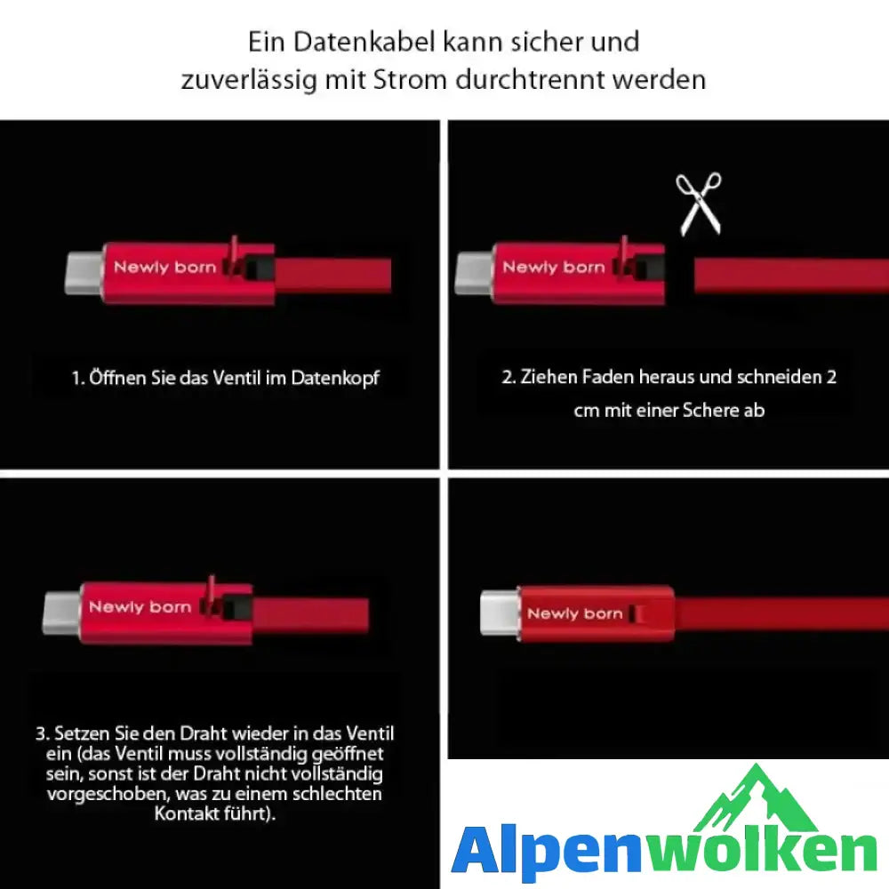 Alpenwolken - 4A Regeneratives Datenkabel