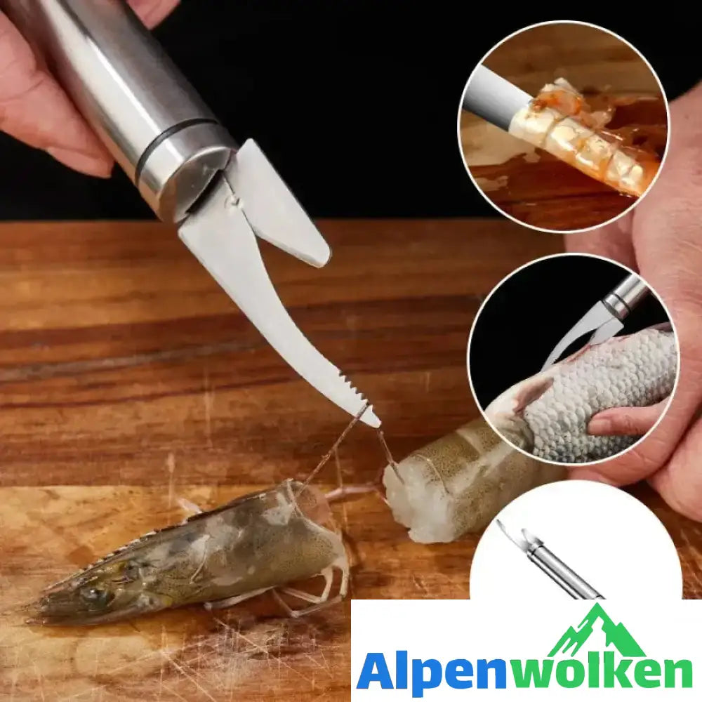 Alpenwolken - 5 in 1 multifunktionales Fischschlundmesser