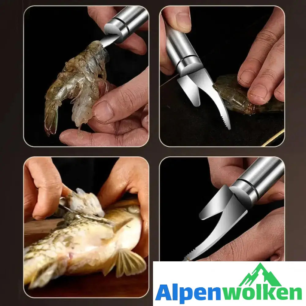 Alpenwolken - 5 in 1 multifunktionales Fischschlundmesser