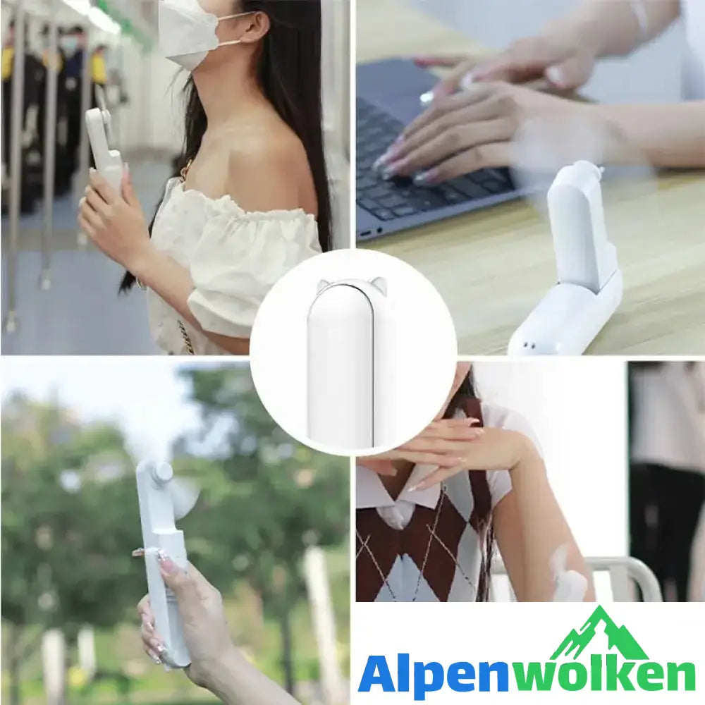 Alpenwolken - ✨50% Rabatt✨2 in 1 Tragbarer Handventilator